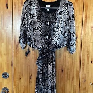 Animal print dress